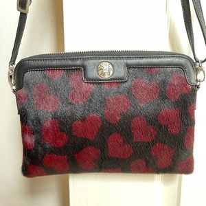 Brighton Calf Hair Heart Crossbody